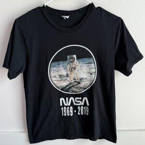 PORT & COMPANY NASA Black 50-year Anniversary Short Sleeve Shirt